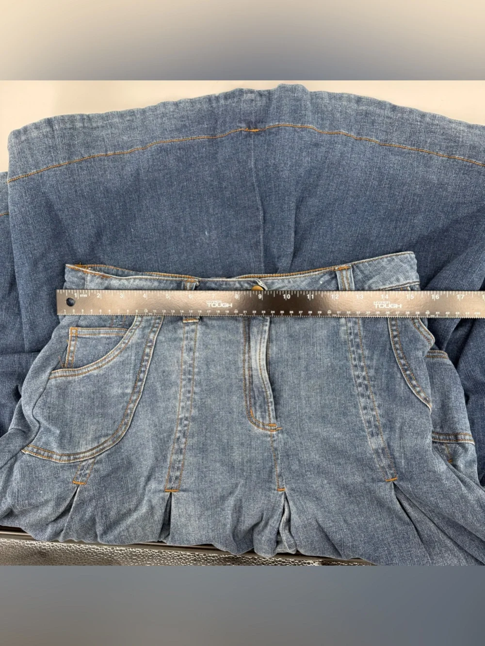 Soft Surroundings Denim‎ Skirt - Light Blue